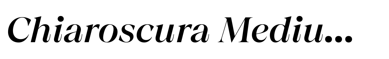 Chiaroscura Medium Italic